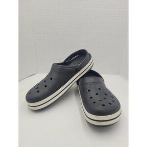Crocs Crocband II Clogs Slip On Comfort Shoes Sandals Slide Black White Men’s 13